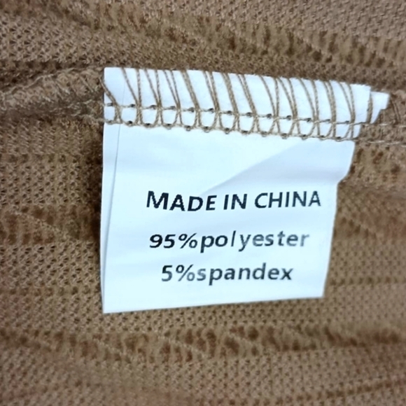 New knit Tiered Boho Dress In Toast Size XXL 🤎 - Picture 6 of 6